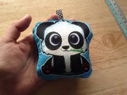 Panda Plush Keychain – Custom Shape