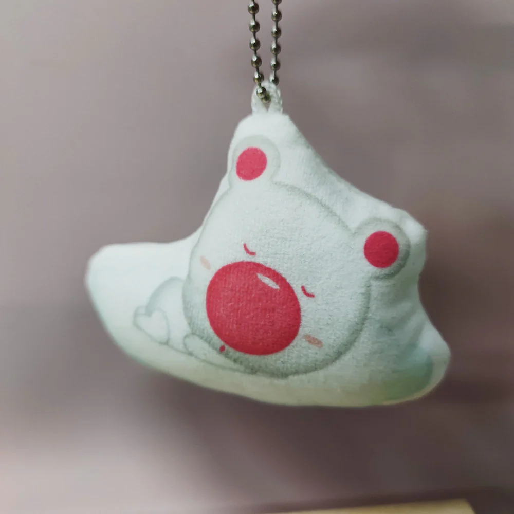 Frog Plush Keychain – Cute Character Design